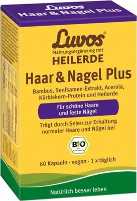 Zdjęcie produktu dla Luvos Healing Clay Organic Hair & Nail Plus Capsules 60 kapsułek