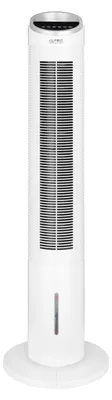 Produktbild von TZS First Austria Turmventilator mit Fernbedienung, 102cm Standventilator, 3 Stufen, sehr leise 53dB, Luftkühler, 80° Oszillation, mit Wasserkühlung, 60W, Ventilator, Timer, Display, Weiß
