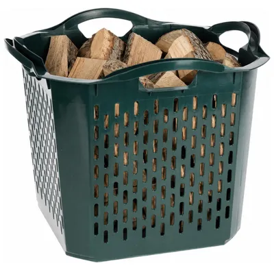 Produktbild von Aufbewahrungslosungen fur Kaminholz – Aufbewahrungskorb/-box – Korb – 40 x 40 x 32 cm – Kunststoff