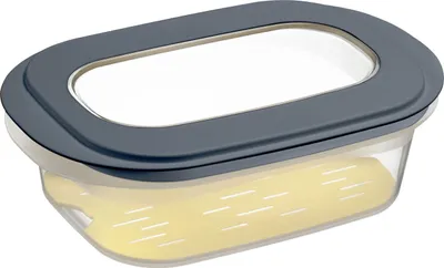 Produktbild von Sunware Käsebox mit Tablett transp. blau