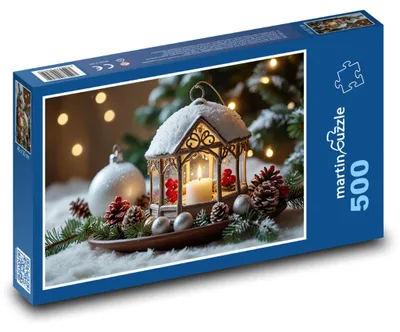 Obrázok produktu pre Puzzle 500 Sviečka vo Vianočnej Lucerne - martinpuzzle