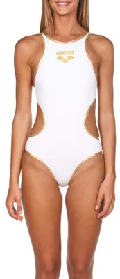 Produktbild von Arena One Big Logo Badeanzug für Damen, Schnelltrocknende, Sportliche Bademode a