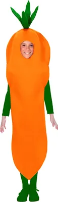Produktbild von Möhrenkostüm für Kinder grün-orange - 140 (8-10 Jahre)
