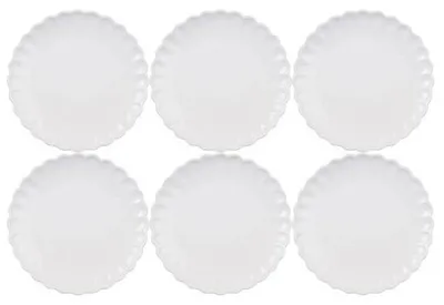 Produktbild von 6er SET Kuchenteller, Dessertteller MYNTE Pure White weiß D. 19,5cm Ib Laursen