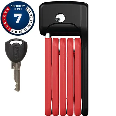 Obrázok produktu pre Skladací zámok ABUS Bordo Lite Mini 6055/60 - Extra ľahký zámok na bicykel zo špeciálnej ocele - stupeň zabezpečenia ABUS 7 - 60 cm - červený