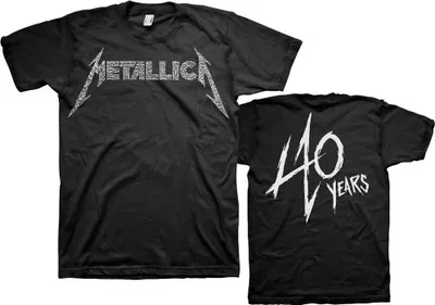 Produktbild von Metallica Uni T-Shirt: 40th Anniversary Songs Logo
