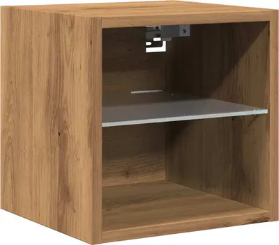Obrázek produktu pro vidaXL TV nástěnná skříňka s LED světly Artisan dub 30x28,5x30cm