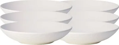 Produktbild von Villeroy & Boch Manufacture Rock blanc Schale flach 24 cm Set6