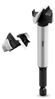 Obrázek produktu pro Fréza Forstner, 20 mm, stopka 6,35 mm (šestihranná), legovaná ocel 41Cr4, určená pro vrtání do dřeva