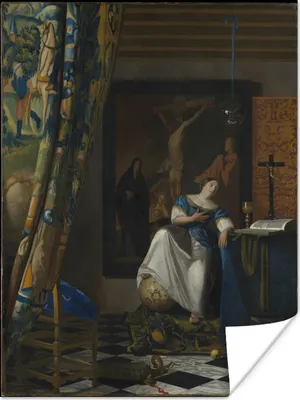 Produktbild von MuchoWow® Poster Allegorie des Glaubens - Johannes Vermeer 120x160 cm - Wandbilder