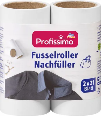 Fusselroller-Nachfüllpackung, 2 Stück, kompatibel