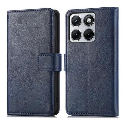 Productafbeelding van imoshion Luxe Bookcase voor de Motorola Edge 70 Fusion - Donkerblauw