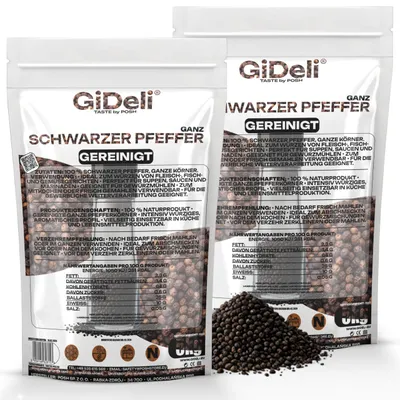 Obrázok produktu pre Čierny korenie 10 kg, celé korenie, prírodná korenina, vhodné na varenie a ako príloha. GiDeli