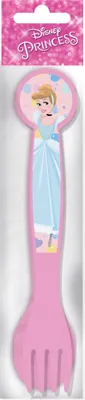 Imagen del producto de Juego de cubiertos Disney Princesas, modelo CZ11398, color rosa, de plástico, 2 piezas