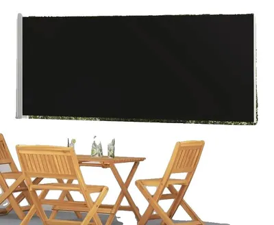 Produktbild von Terrassenmarkise, 120 cm x 500 cm, Langlebiger Stoff, UV-Schutz, Einziehbares Design, Eignung für den Außenbereich