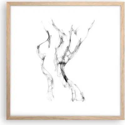 Produktbild von Gerahmtes Poster - Rahmen in heller Eiche - Frau Körper Nacktheit - 50x50 cm - Wand Bild - Wanddeko - Wandbilder - Kunstposter - Wandposter - Bilderrahmen - Bilder - Kunstdruck - P2NAC50x50-4938