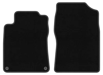 Productafbeelding van Velours voormatten voor Citroen XM 1989-2000 (stationwagen/sedan/hatchback/liftback) – 2-delig, zwart, op maat – Wielganizator BASIC