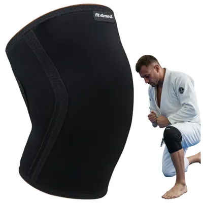 Obrázek produktu pro F️IT4MED | Neoprenová kolenní bandáž Kolenní bandáž Chránič kolen Ochrana L, polstrovaná, podpůrná a kompresní, univerzální (L/R), zdravotnický prostředek