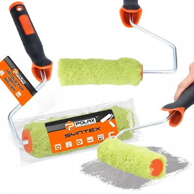 Produktbild von Polax Farbwalze 15 cm Polyacryl Set mit Griff
