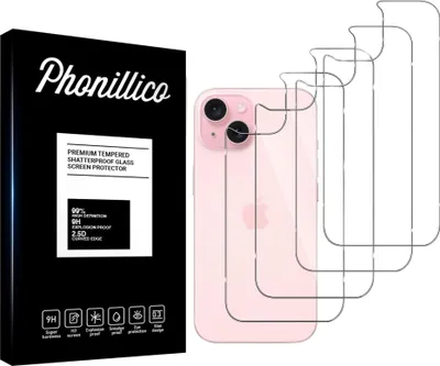 Immagine prodotto di Vetro temperato per iPhone 15 [4 pezzi] Pellicola protettiva Vetro temperato Phonillico®