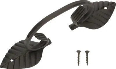 Produktbild von KOTARBAU® Vitage Türgriff 225 mm Schwarz Schmiedeeisen Türklinke Torgriff Stahltürzug Haltegriff Griff Türbeschlag Torbeschlag Schiebetür Möbelgriff