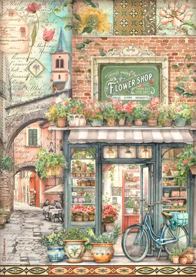 Produktbild von Motiv-Strohseide "Art of Travelling", DIN A4 Farmer`s Market