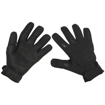 Immagine prodotto di Guanti, "Combat" in neoprene, neri, taglia M