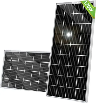 Zdjęcie produktu dla panel słoneczny 120 W, krzem monokrystaliczny, wyjście 18 V, 1 panel 120 W