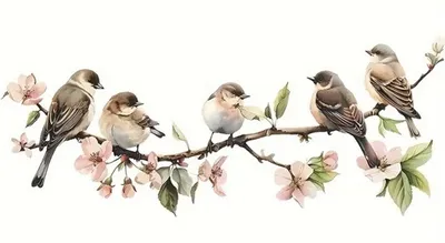 Produktbild von GKA XXL Fensterbild 5 Vögel auf Ast Fensterfolie Fensteraufkleber selbstklebend ablösbar wieder verwendbar Fenster Aufkleber Meise Vogel