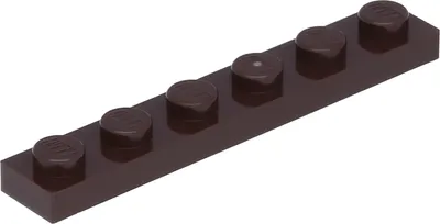 Produktbild von Lego® 1x6 Platte 3666 - 100 Stück Dunkelbraun