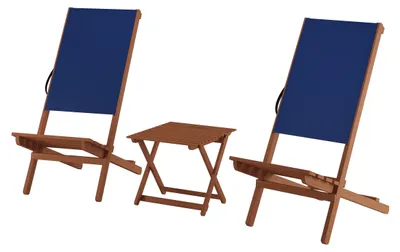 Produktbild von Blauer Strandstuhl Partystuhl Wikingerstuhl Schwedenstuhl Anglerstuhl wählbares Set XXL V-10-364