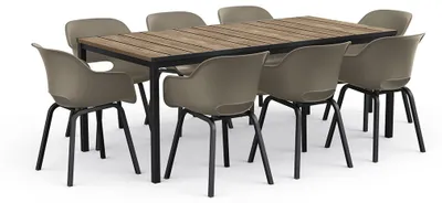 Zdjęcie produktu dla Keter 260574, Czarny, Drewno, Metal, Plastik, Kształt prostokątny, 4 x noga, 8 szt., 2000 mm