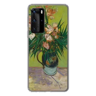 Produktbild von MuchoWow® Handyhülle Schutzhülle Hülle für Huawei P40 Pro Der Oleander - Vincent van Gogh Silikon Softcase Handy Hülle - Schutz