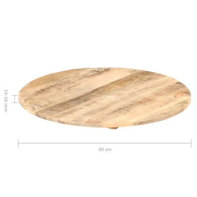 Produktbild von Möbel Hochwertige Tischplatte - Tischaccessoires - Massivholz Mango Rund 15-16 mm 50 cm Top2501263