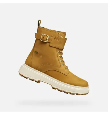 Produktbild von Geox Hellbraune Damen-Ankle-Boots von Lamidie + Grip ABX 39