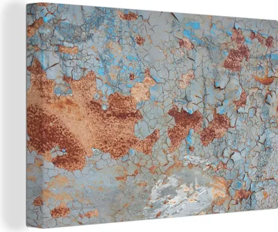 Obrázek produktu pro OneMillionCanvasses® - Obraz na plátně - 140x90 cm, barva - rez - kov, nástěnné umění tisk nástěnné dekorace - fotografie na plátně - malba na dřevěném rámu