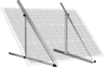 Obrázok produktu pre Držiak solárneho modulu, nastaviteľný uhol, odolná hliníková zliatina, BIELA, BIELA