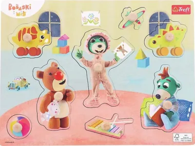 Produktbild von TREFL Holzpuzzle Baby und Teddybär