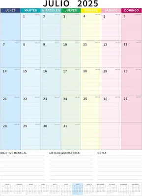 Produktbild von Wandkalender 2025 2026, A4 Format, inklusive Feiertage, für Zuhause