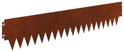 Produktbild von vidaXL Raseneinfassung 20 pcs 103 x 20 cm Metall Rostig