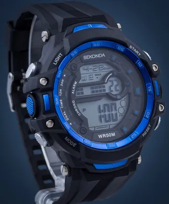 Image de Montre de sport Sekonda à double fuseau horaire pour hommes