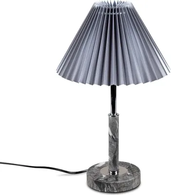 Produktbild von Tischlampe Grau Plissee Schirm formano