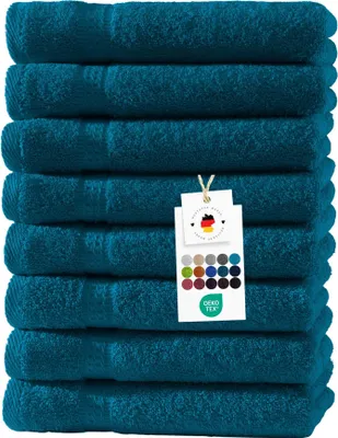 Produktbild von Handtücher 50x100 cm aus 100% Baumwolle im 8er Set, Frottier Handtücher Set 500g/m2