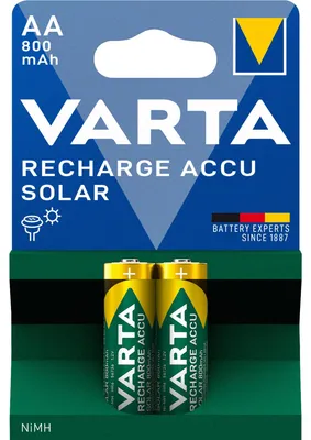 Obrázek produktu pro VARTA Solární baterie AA LR6 Mignon 2ks 800 mAh