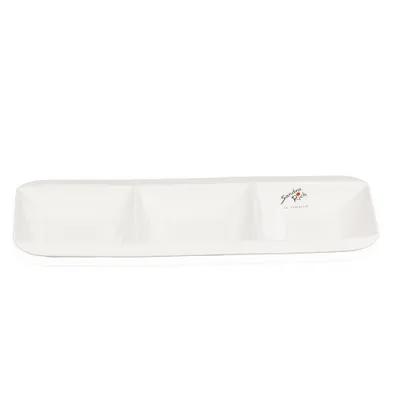 Produktbild von Snackschale TRIO MODERN TABLE 28,7x9,3cm H. 2,6cm weiß Porzellan Sandra Rich WA