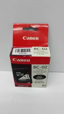 Produktbild von Canon BC-02 Tintenstrahl Tintenpatrone - Schwarz - Originaler Pack - Tintenstrahl