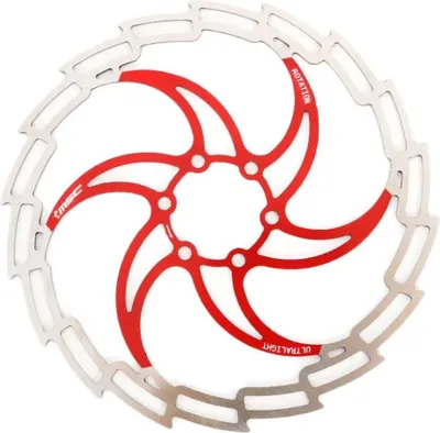 Productafbeelding van Msc Ult Rotor, stalen remschijf, 180x1,8 mm, rood/zilver. 180 x 18 mm, rood/zilver. 180 x 18 mm