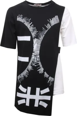 Productafbeelding van C3196 heren T-shirt GIANNI LUPO, wit/zwart