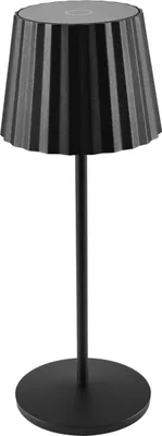 Produktbild von Lindby LED-Akku-Tischleuchte Esali, schwarz, Metall, IP65