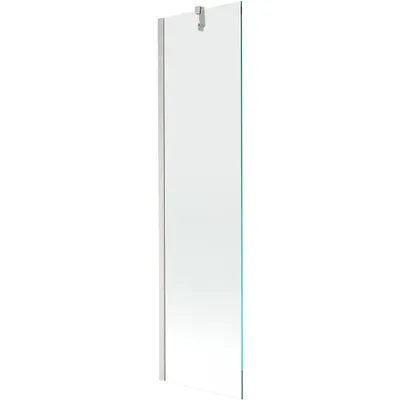 Produktbild von Mexen Next Badewannenwand 1-flügelig 50 x 150 cm, transparent, gebürstetes Nickel - 895-050-000-00-00-97